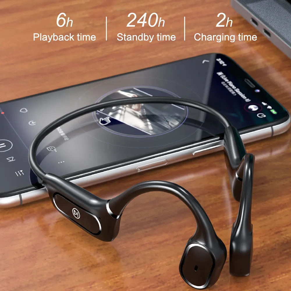 Bone Conduction Headset Wireless Bluetooth 5.0 Open Ear Outdoor Sport Headphones Waterproof Earbuds Noise Reduction Headset
Bone Conduction Headset Wireless Bluetooth 5.0 Open Ear Outdoor Sport Headphones Waterproof Earbuds Noise Reduction Headset