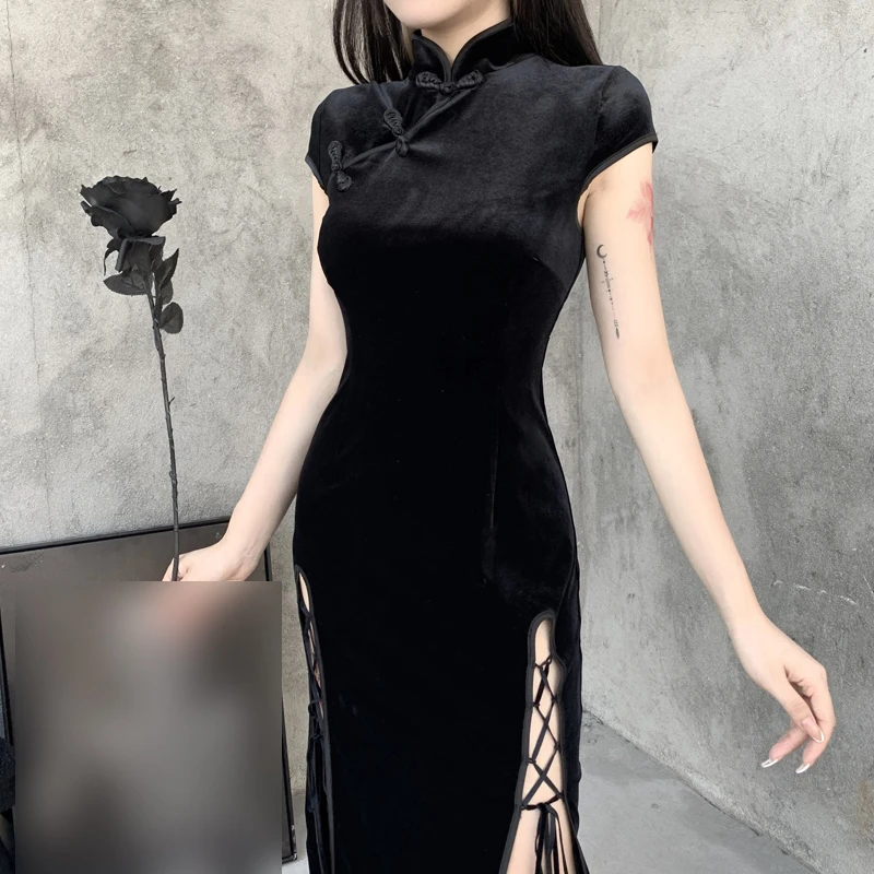 Kayotuas Women Dress Summer High Waist Split Black Elegant Ladies Vintage Retro High Neck Bodycon Bandage Lace-Up Clubwear S-3XL
Kayotuas Women Dress Summer High Waist Split Black Elegant Ladies Vintage Retro High Neck Bodycon Bandage Lace-Up Clubwear S-3XL