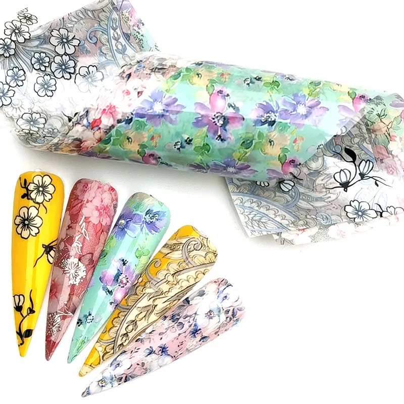 5 Colors Mixed Flowers Nail Foils Stickers For Nails Art Decorations Holographic Floral Designs Transfer Adhesive Decals
5 Colors Mixed Flowers Nail Foils Stickers For Nails Art Decorations Holographic Floral Designs Transfer Adhesive Decals