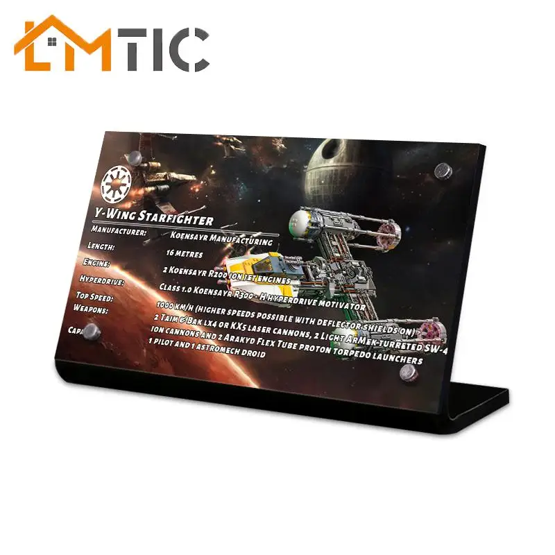 Acrylic Display Stand Brand For Y-Wing 75181 Fighter Model Creator Building Block Bricks For Children's Toys Gift
Acrylic Display Stand Brand For Y-Wing 75181 Fighter Model Creator Building Block Bricks For Children's Toys Gift