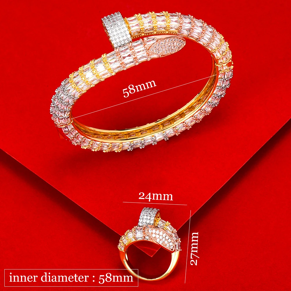 Fine Luxury African Nigerian Trend Bangle Ring Sets Jewelry Set For Women Wedding brincos para as mulheres High Quality New
Fine Luxury African Nigerian Trend Bangle Ring Sets Jewelry Set For Women Wedding brincos para as mulheres High Quality New