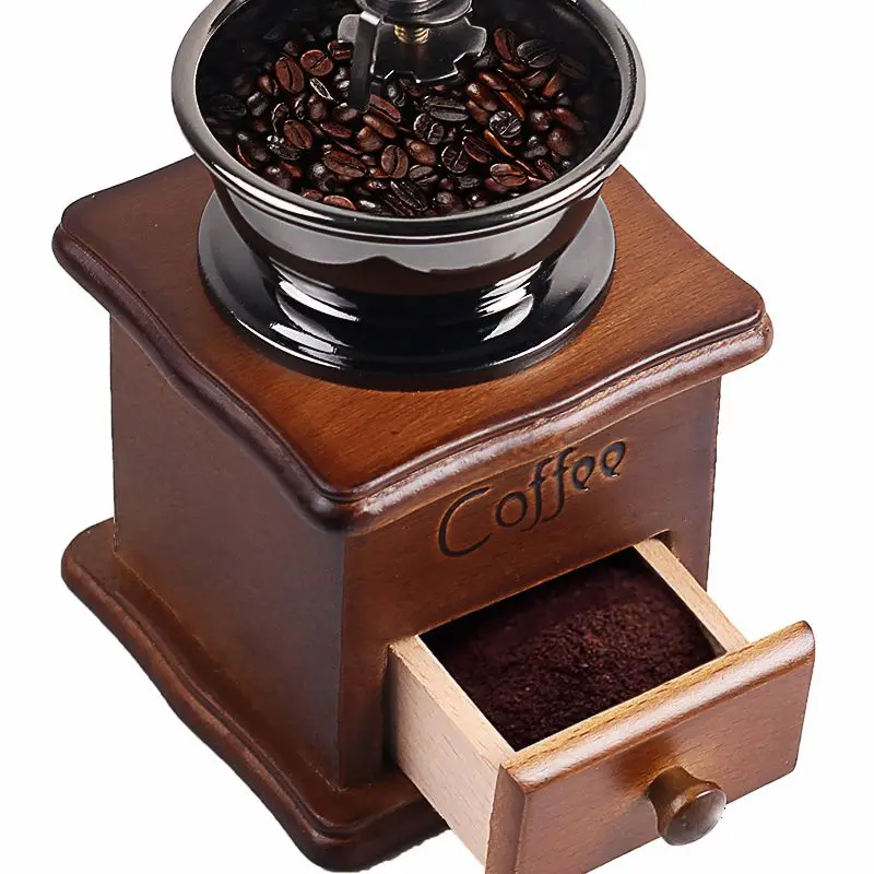 Handmade Coffee Grinder Retro Wood Design Coffee Mill Maker Stainless Steel Retro Coffee Machine Grinder Pepper Grinder
Handmade Coffee Grinder Retro Wood Design Coffee Mill Maker Stainless Steel Retro Coffee Machine Grinder Pepper Grinder