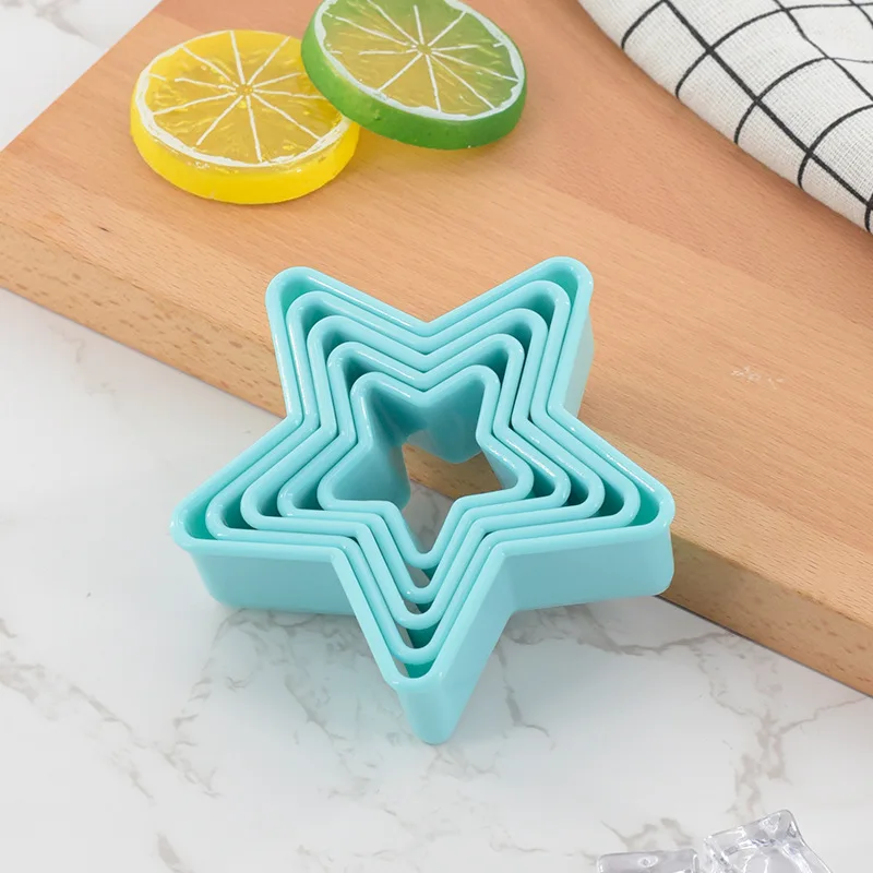 Plastic Cookie Letter stencil Set of 5 star Modeling Cookies Mold Fruit Cutter Flower Maker Baking Tool Baking Tools for Cakes
Plastic Cookie Letter stencil Set of 5 star Modeling Cookies Mold Fruit Cutter Flower Maker Baking Tool Baking Tools for Cakes