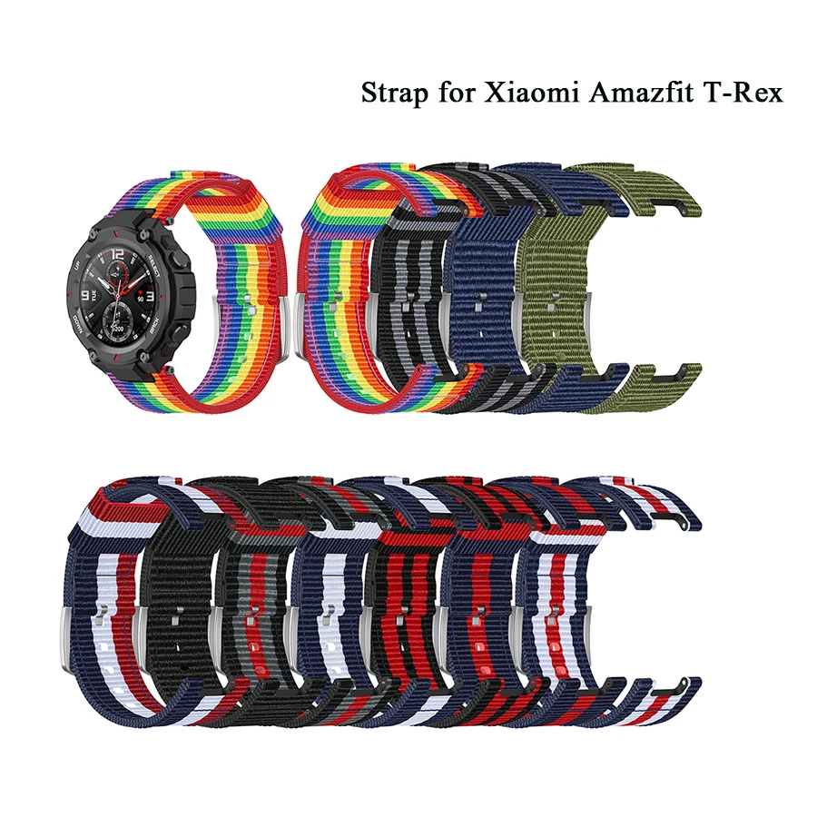 Ремешок нейлоновый холщовый для Xiaomi Amazfit T-Rex Pro, сменный Браслет для смарт-часов Amazfit TRex, Аксессуары для браслета
Ремешок нейлоновый холщовый для Xiaomi Amazfit T-Rex Pro, сменный Браслет для смарт-часов Amazfit TRex, Аксессуары для браслета