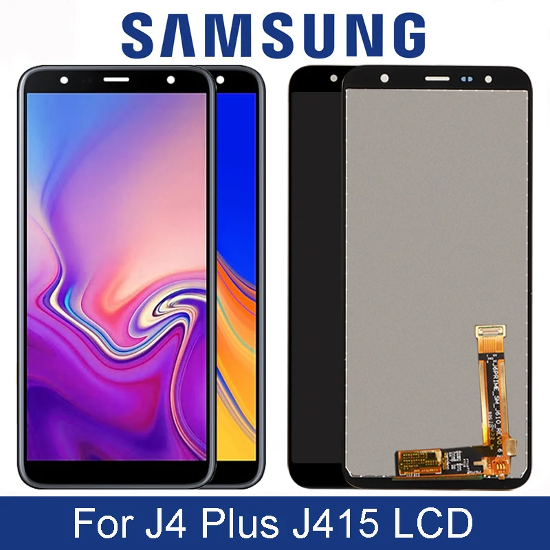 Оригинальный ЖК дисплей 6 0 дюйма для SAMSUNG Galaxy J4 Plus + 2018 J415 J415F J415FN с сенсорным
