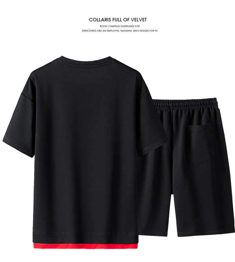 Tracksuit Men Fashion T Shirts Men Suits Solid Fake Two Pieces Sets Mens Tshirts+Sweatpants Summer Sportswear Male Track Suit
Tracksuit Men Fashion T Shirts Men Suits Solid Fake Two Pieces Sets Mens Tshirts+Sweatpants Summer Sportswear Male Track Suit