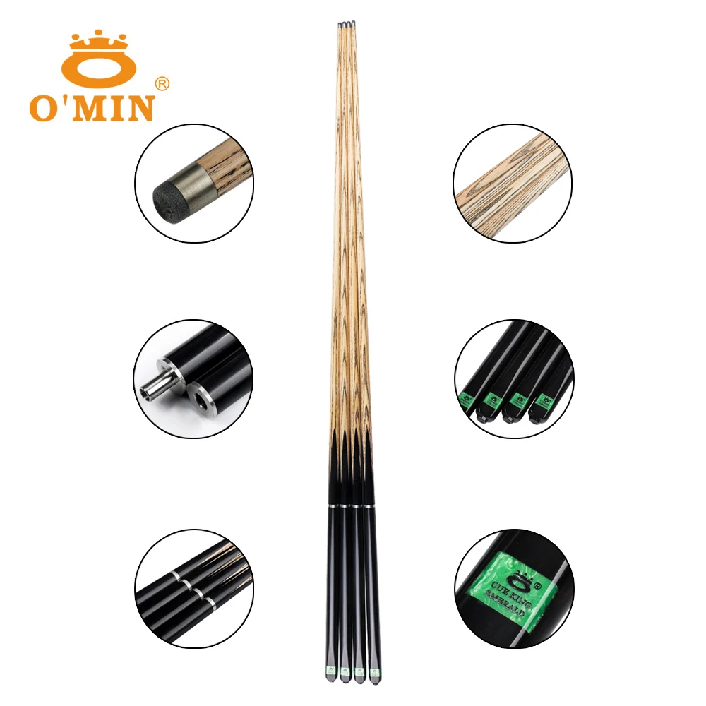 O'MIN Emerald Snooker Cue 3/4 9.5mm Tip Snooker Cue Top ebony Butt Case with Extension Billiard Cue New Arrival For Black 8
O'MIN Emerald Snooker Cue 3/4 9.5mm Tip Snooker Cue Top ebony Butt Case with Extension Billiard Cue New Arrival For Black 8