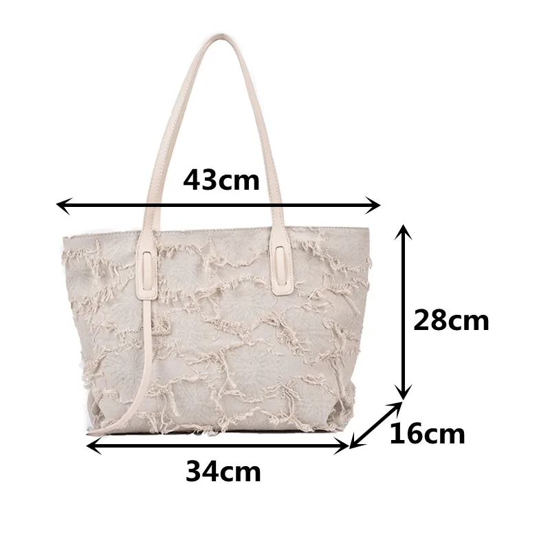 Summer Big Casual Tote Bags for Women Luxury Designer Hobos Handbag Large Capacity Shopper Bag Female Travel Shoulder Bag Grand
Summer Big Casual Tote Bags for Women Luxury Designer Hobos Handbag Large Capacity Shopper Bag Female Travel Shoulder Bag Grand
