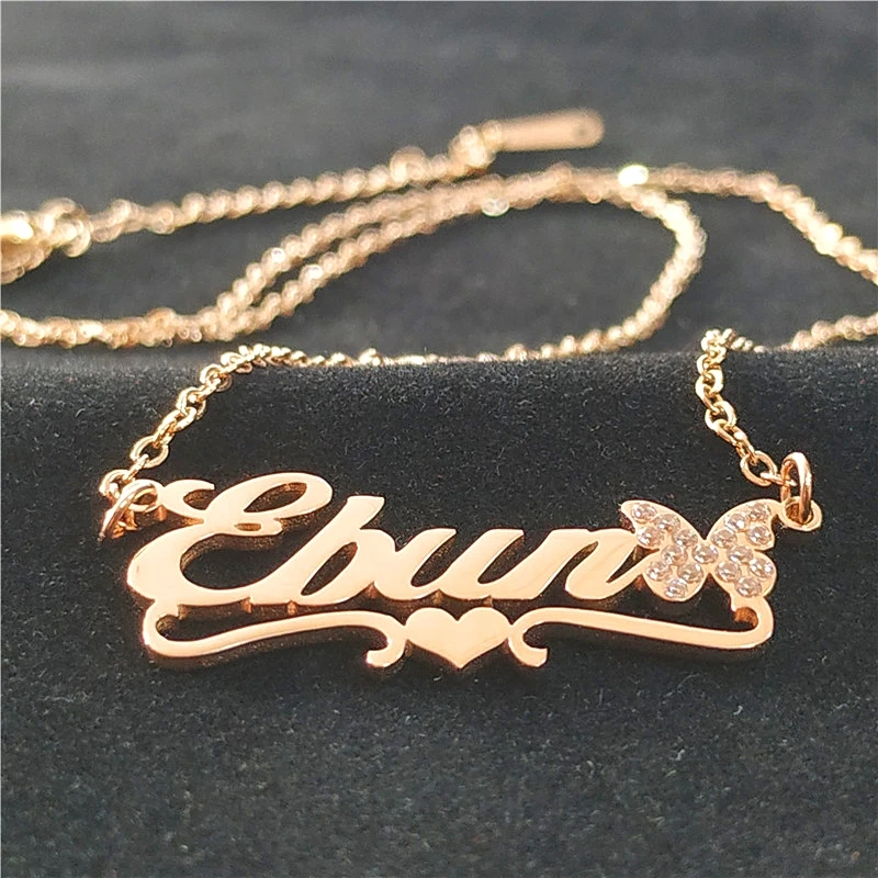 Butterfly Jewelry Stainless Steel Iady Popular Iove Haoshi Fashion Jewelry Custom DIY Name Pendant Necklace
Butterfly Jewelry Stainless Steel Iady Popular Iove Haoshi Fashion Jewelry Custom DIY Name Pendant Necklace