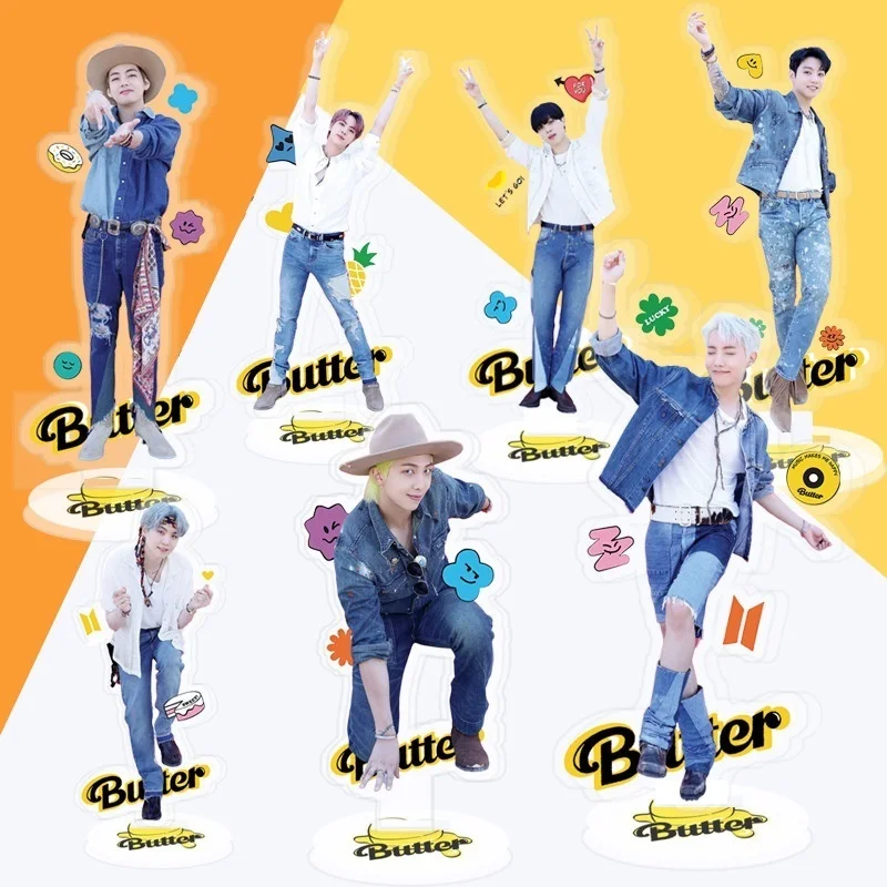 KPOP Bangtan Boys Butter New Album AcrylicStand Action Stands Desk Decoration Gift Collection Korea Group Thank You Cards
KPOP Bangtan Boys Butter New Album AcrylicStand Action Stands Desk Decoration Gift Collection Korea Group Thank You Cards