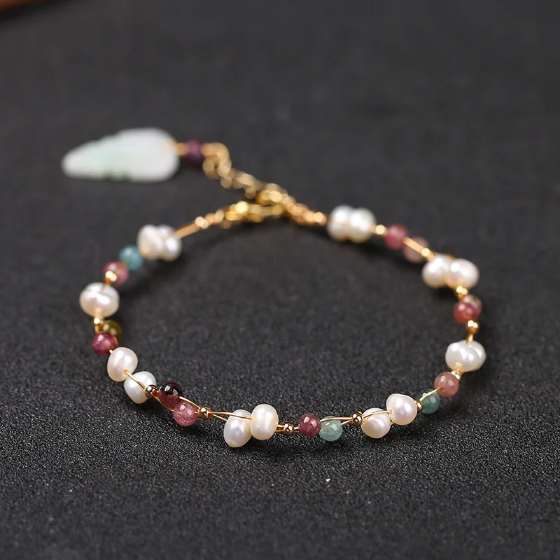 2022 New 14KGF Natural Stone Nature Pearl Bead Bracelet Stone Adjustable Bracelet Women Woven Jewelry Gift
2022 New 14KGF Natural Stone Nature Pearl Bead Bracelet Stone Adjustable Bracelet Women Woven Jewelry Gift