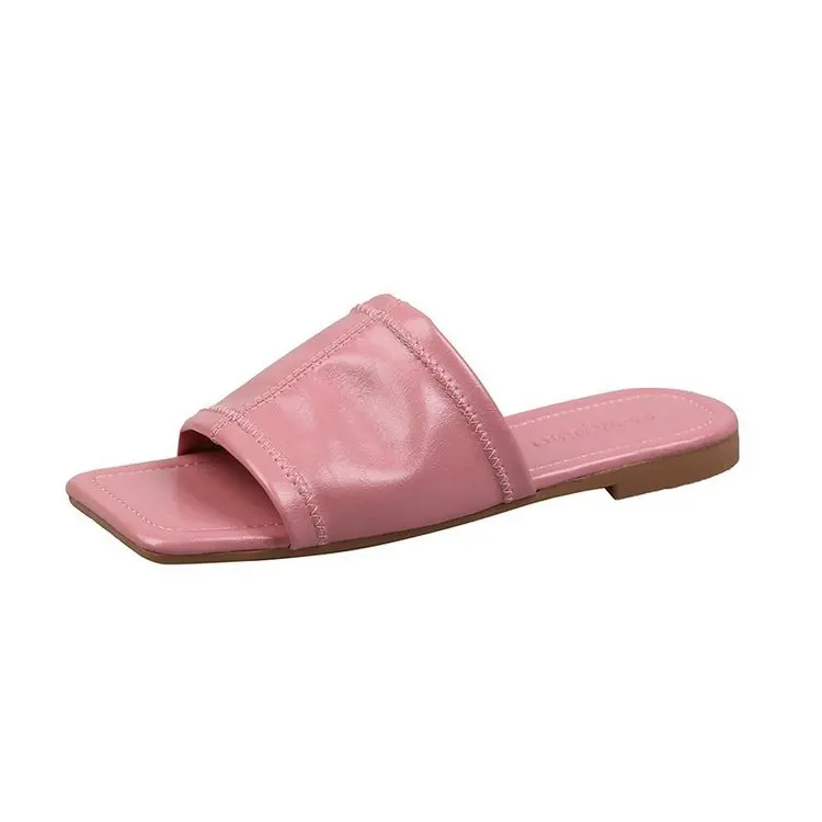 Flat Shoes Female Womens Slippers Outdoor Slides Fashion Square Toe Pantofle Low Luxury Summer 2021 Rome Basic Rubber PU
Flat Shoes Female Womens Slippers Outdoor Slides Fashion Square Toe Pantofle Low Luxury Summer 2021 Rome Basic Rubber PU