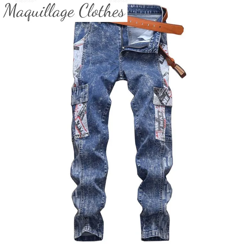 Fashion Men's Hip Hop Skinny Jeans Snow Washed Straight Denim Trousers Multi-pockets Male Stretch Jeans Joggers
Fashion Men's Hip Hop Skinny Jeans Snow Washed Straight Denim Trousers Multi-pockets Male Stretch Jeans Joggers