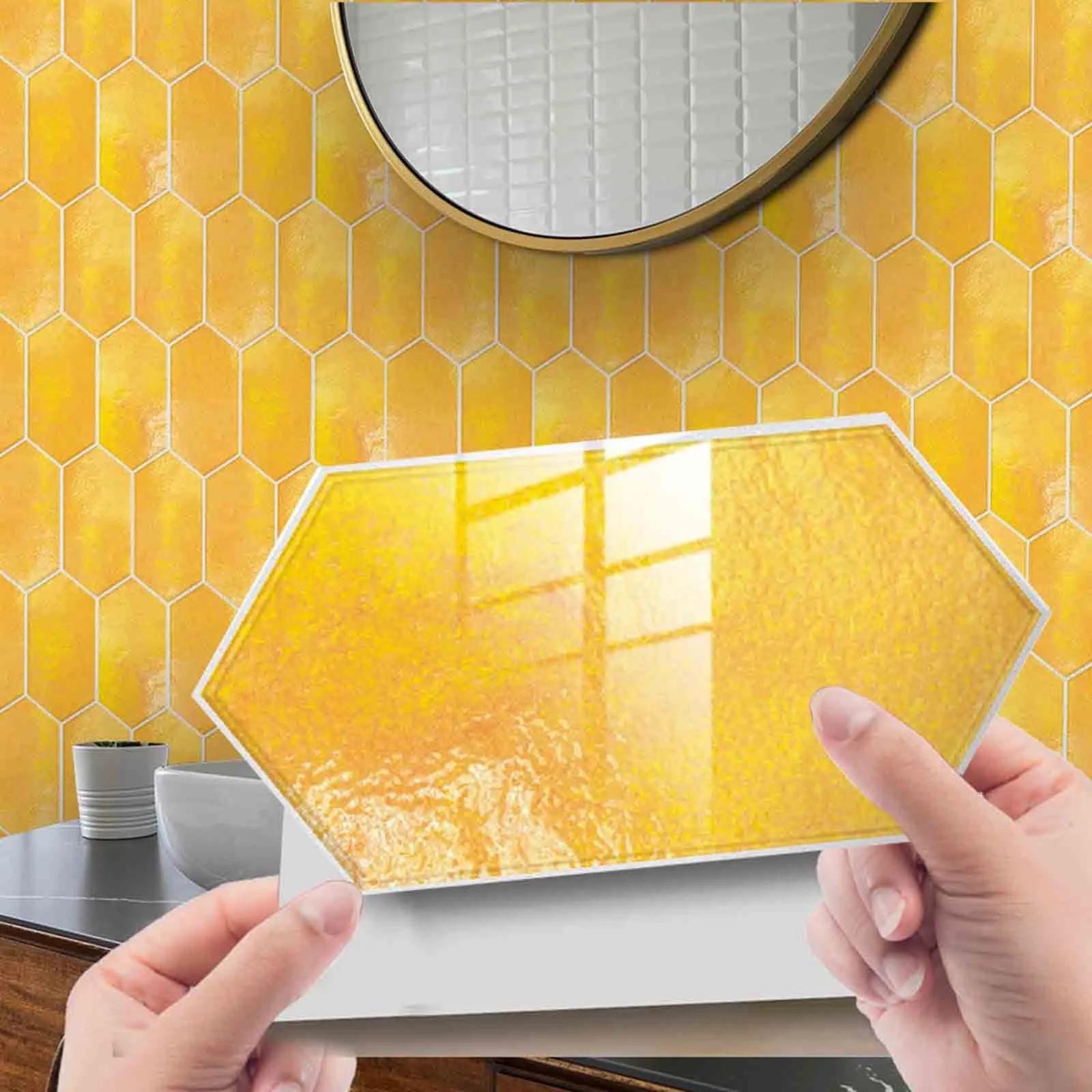 12pcs Marble Crystal Tile Stickers Self-Adhesive Wear-Resistant Floor Stickers Home Kitchen Renovation Wall Stickers
12pcs Marble Crystal Tile Stickers Self-Adhesive Wear-Resistant Floor Stickers Home Kitchen Renovation Wall Stickers