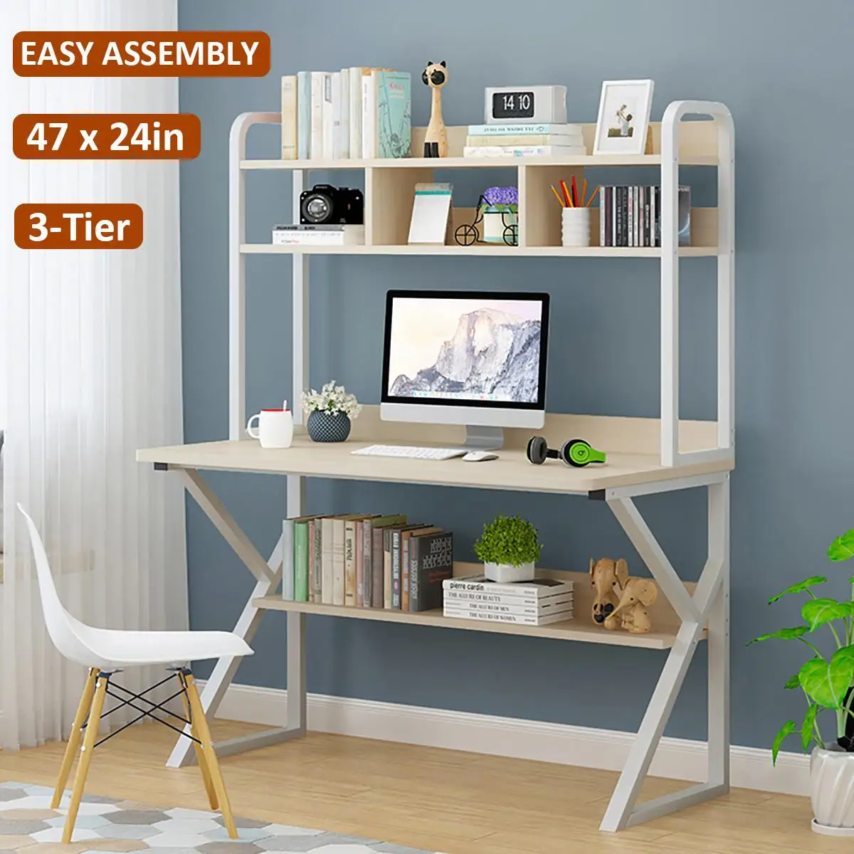 Modern Computer Desk Office Desk Workstation Multi-Layer Study Writing Desk Computer PC Laptop Table Workstation Gaming Table
Modern Computer Desk Office Desk Workstation Multi-Layer Study Writing Desk Computer PC Laptop Table Workstation Gaming Table