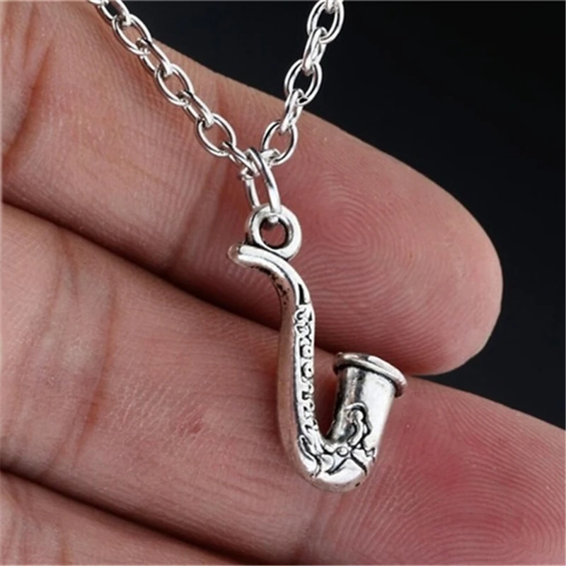 Saxophone Musical Instruments Pendant Necklace Antique Silver Color Charms New Fashion Statement Choker Jewelry for Men Women
Saxophone Musical Instruments Pendant Necklace Antique Silver Color Charms New Fashion Statement Choker Jewelry for Men Women
