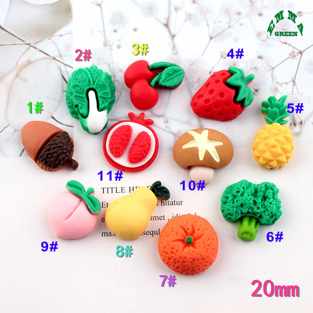 Fruit Cabochons cute Food Charms for slime 10pcs Flatback Resin Cabochon For Scrapbooking Hairpin Accessories
Fruit Cabochons cute Food Charms for slime 10pcs Flatback Resin Cabochon For Scrapbooking Hairpin Accessories