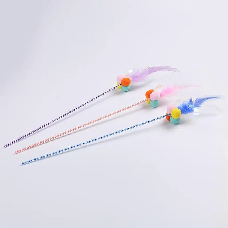 Cat Toy Cat Wand Toy Faux Feather Pom Pom Ball Shape Funny Interactive Cats Toys Wand Kitten Teaser Stick Pet Kitty Supplies
Cat Toy Cat Wand Toy Faux Feather Pom Pom Ball Shape Funny Interactive Cats Toys Wand Kitten Teaser Stick Pet Kitty Supplies