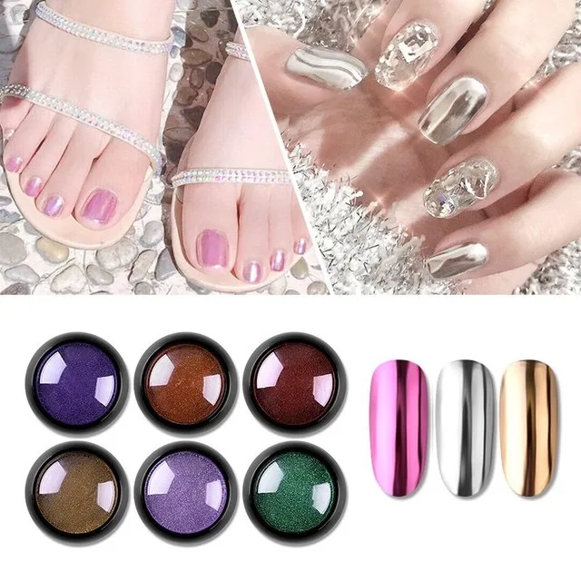 Mirror Nail Glitter Powder Rose Gold Sliver Titanium Powder Metallic Chrome Dust Pigment UV Gel Manicure Nail Art Decoration
Mirror Nail Glitter Powder Rose Gold Sliver Titanium Powder Metallic Chrome Dust Pigment UV Gel Manicure Nail Art Decoration