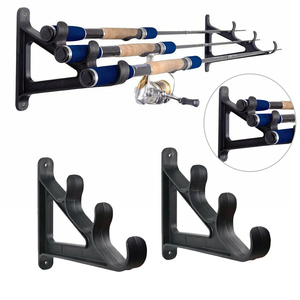 2pcs 3-Position Rack Fishing Rod Storage Wall Bracket Wall Mount Fishing Pole Racks Holder Camping Fish Tackle Tool
2pcs 3-Position Rack Fishing Rod Storage Wall Bracket Wall Mount Fishing Pole Racks Holder Camping Fish Tackle Tool