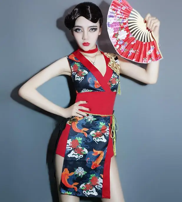 Night club Costumes Sexy Stage Japanese Style Bar dance DJ Women
Night club Costumes Sexy Stage Japanese Style Bar dance DJ Women