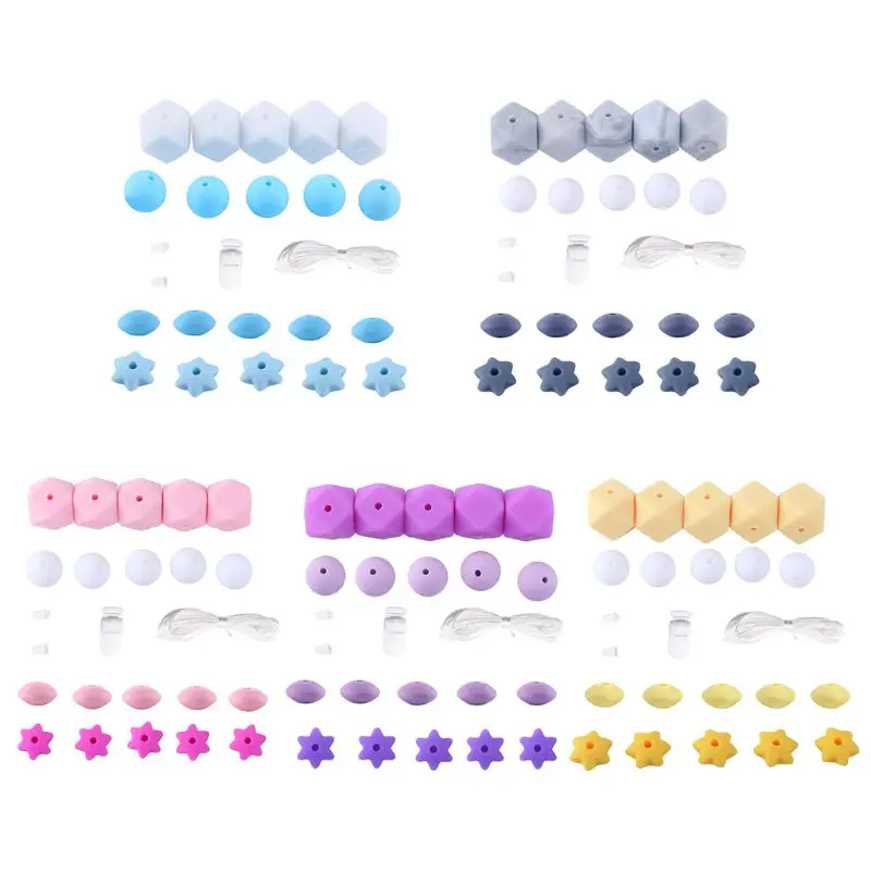 Round Shaped Silicone Baby Teether Bead Mini Star DIY Jewelry Pacifier Chain Accessories Beads Nursing Set #905 
Round Shaped Silicone Baby Teether Bead Mini Star DIY Jewelry Pacifier Chain Accessories Beads Nursing Set #905