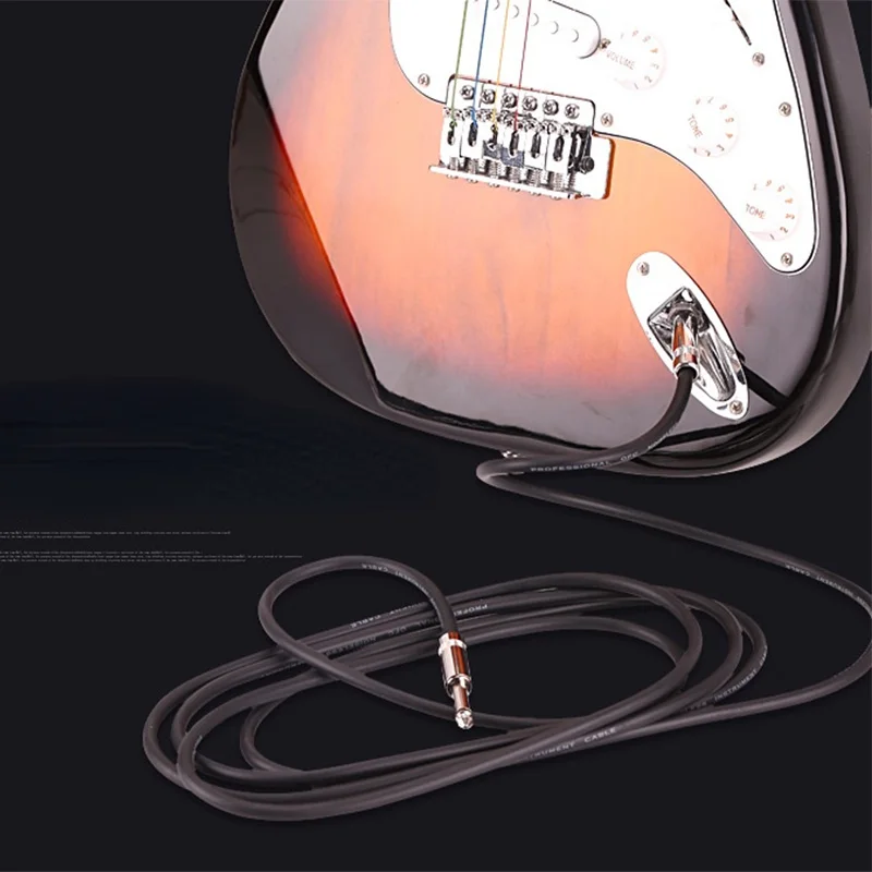 6.35MM Electric Guitar Connection Cable Noise Reduction Cable Guitar Anti-interference Audio Transmission Cable Copper Core
6.35MM Electric Guitar Connection Cable Noise Reduction Cable Guitar Anti-interference Audio Transmission Cable Copper Core