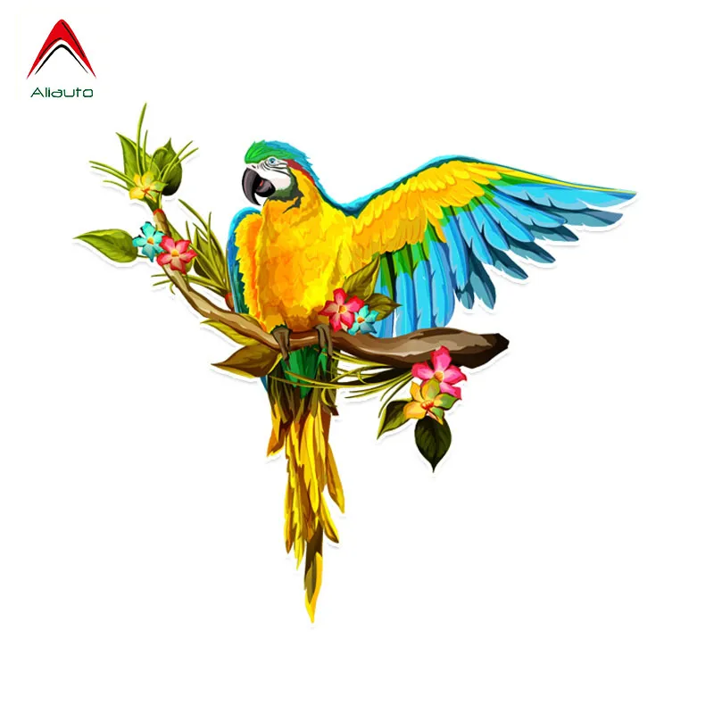 

Aliauto Personality Interesting Car Sticker Parrot with Wings Flight PVC Colored Decor High Quality Sunscreen Decal,14cm*13cm