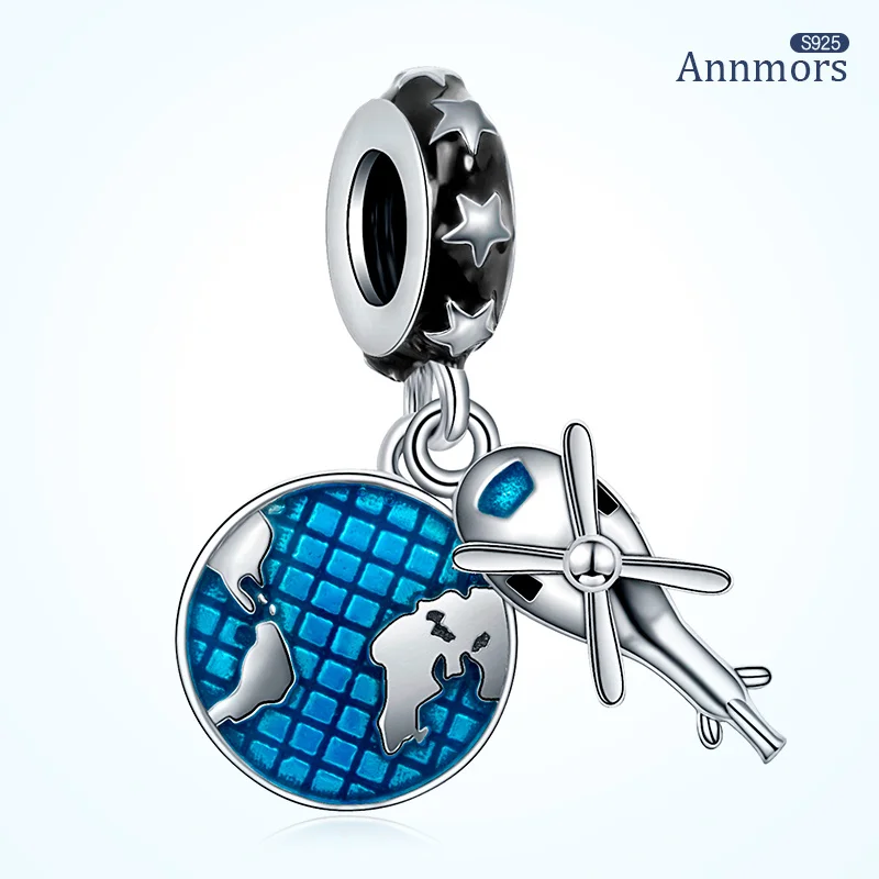 Silver Plated Earth Airplane Travel Charms Fits Pandora Original Bracelet Charms Snake Chain Bracelet Jewelry Make Pendant
Silver Plated Earth Airplane Travel Charms Fits Pandora Original Bracelet Charms Snake Chain Bracelet Jewelry Make Pendant
