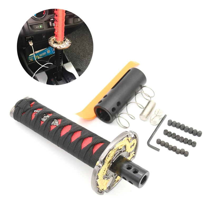 Katana Gear Shift Knob Sword Auto Automatic Transmissions Car Shift Shifter Lever Knob Metal Samurai For Universal
Katana Gear Shift Knob Sword Auto Automatic Transmissions Car Shift Shifter Lever Knob Metal Samurai For Universal