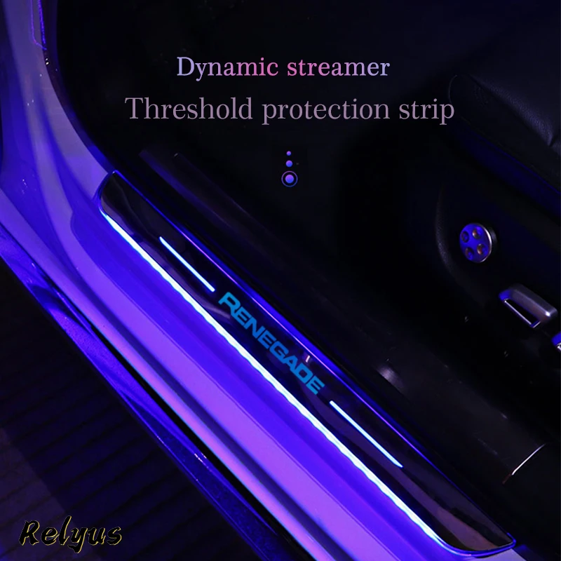 Customized Upgraded USB Power Moving LED Welcome Pedal Car Scuff Plate Pedal Door Sill Pathway Light For Jeep Renegade Accessory
Customized Upgraded USB Power Moving LED Welcome Pedal Car Scuff Plate Pedal Door Sill Pathway Light For Jeep Renegade Accessory