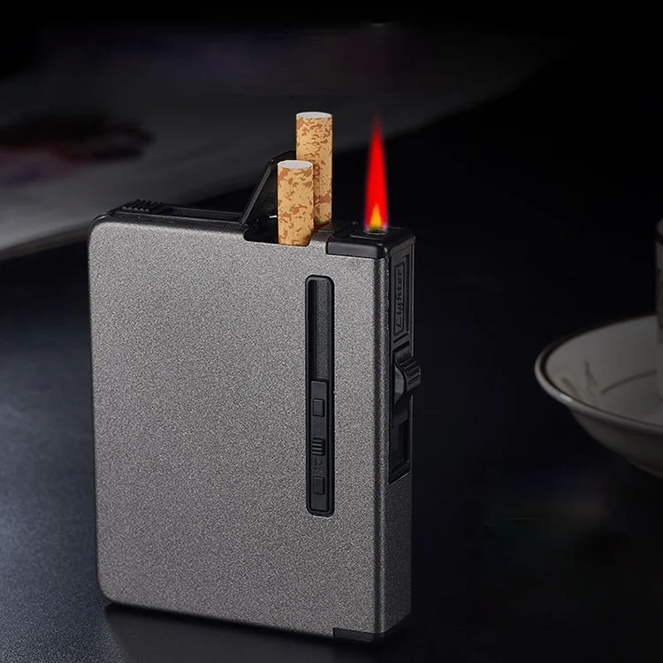 2 In 1 Inflatable Windproof Cigarette Case Lighter 8-12pcs Automatic Cigarette Case Inflatable Lighters Metal Small Accessories
2 In 1 Inflatable Windproof Cigarette Case Lighter 8-12pcs Automatic Cigarette Case Inflatable Lighters Metal Small Accessories