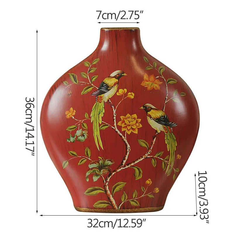 American Retro Red Ceramic Flower Vase Home Decoration Modern Art Flower Vase Plant Holder Desk Hydroponics Device Room Decor
American Retro Red Ceramic Flower Vase Home Decoration Modern Art Flower Vase Plant Holder Desk Hydroponics Device Room Decor