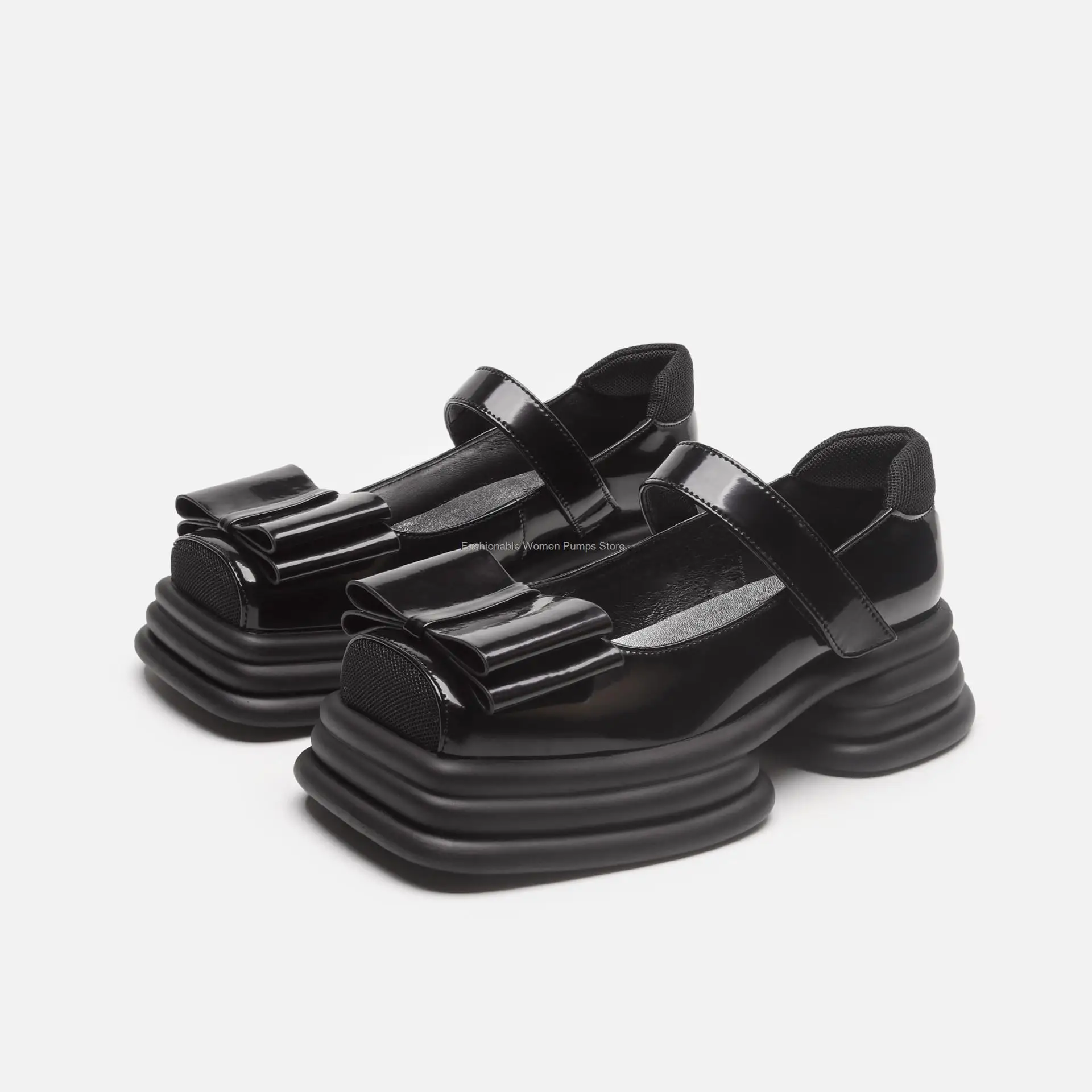 Туфли Мэри Джейн с бантом, женские туфли из лакированной кожи в стиле ретро на платформе, женские повседневные студенческие туфли JK с квадра... 
Туфли Мэри Джейн с бантом, женские туфли из лакированной кожи в стиле ретро на платформе, женские повседневные студенческие туфли JK с квадра...