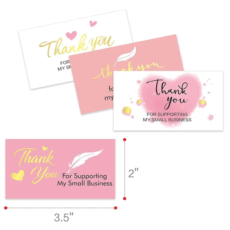 50pc Pink Thank You for Supporting My Small Business Card Appreciation Cardstock Small Shop Gift Decoration Card
50pc Pink Thank You for Supporting My Small Business Card Appreciation Cardstock Small Shop Gift Decoration Card