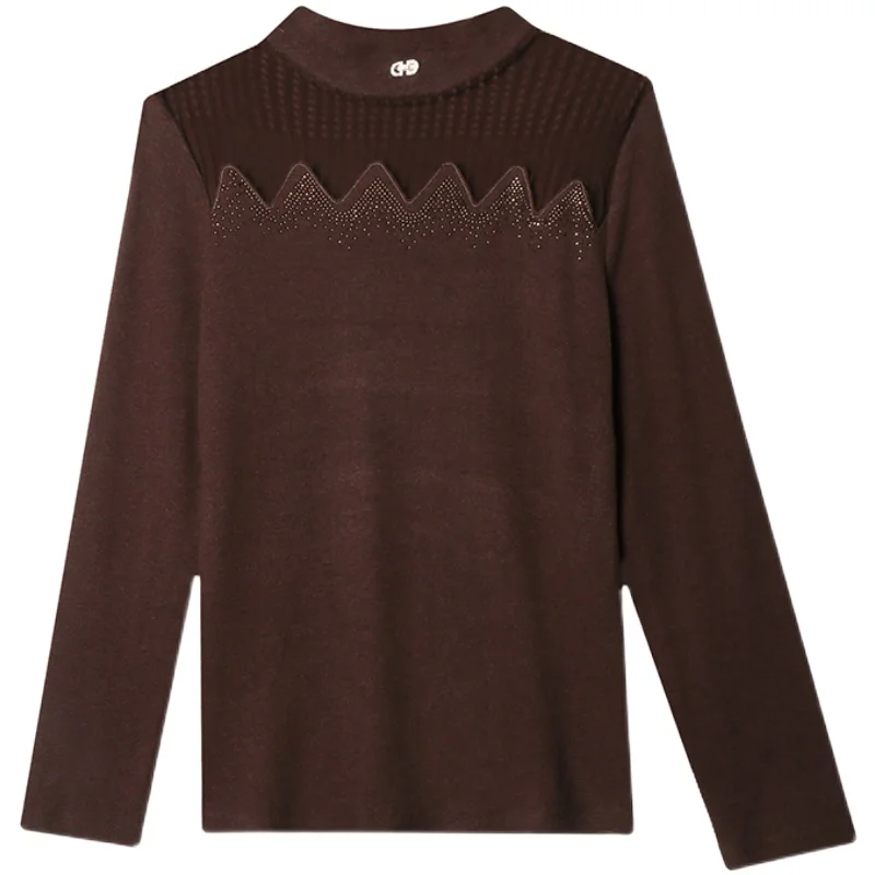 New Elegant Fashion Women Autumn Winter Top All-match Warm Rhinestone T-shirt Base T Shirt
New Elegant Fashion Women Autumn Winter Top All-match Warm Rhinestone T-shirt Base T Shirt