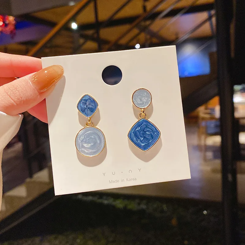 S925 Silvers Fresh Oil Drop Color Contrast Irregular Dangle Earrings Exquisite Simple Design Party Woman Earring Jewellery
S925 Silvers Fresh Oil Drop Color Contrast Irregular Dangle Earrings Exquisite Simple Design Party Woman Earring Jewellery