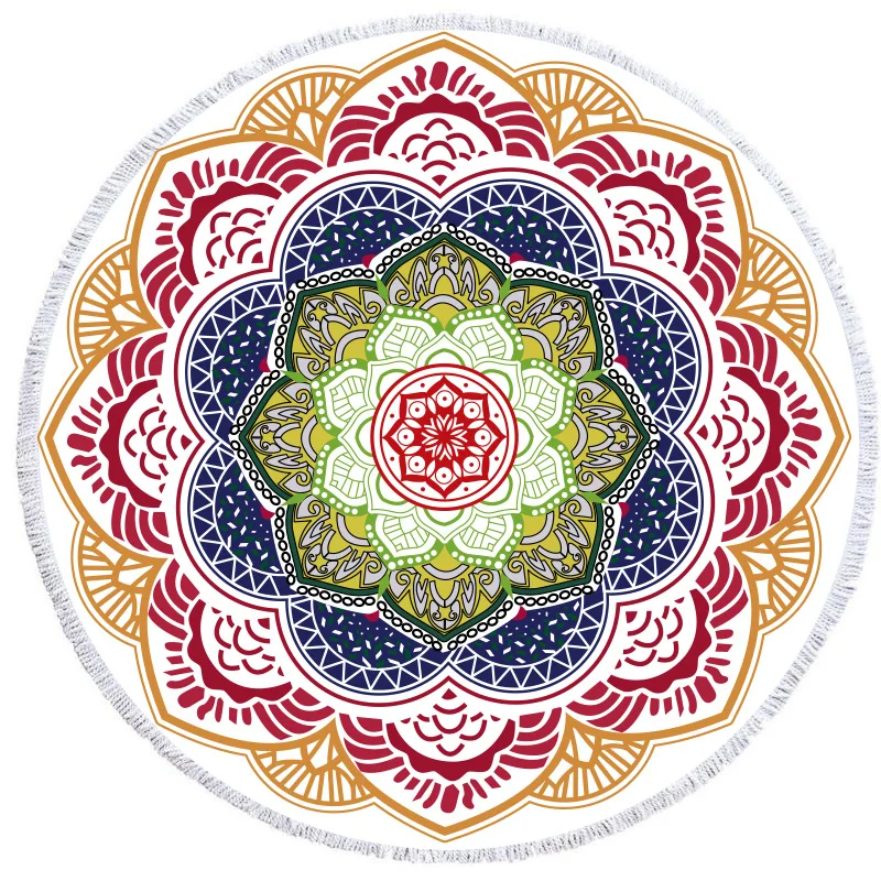 Mandala Print Beach Towel Round Microfiber Bath Towels Sun Shawl Cushion Outdoor Picnic Mat Yoga Blanket With Tassel Towels
Mandala Print Beach Towel Round Microfiber Bath Towels Sun Shawl Cushion Outdoor Picnic Mat Yoga Blanket With Tassel Towels