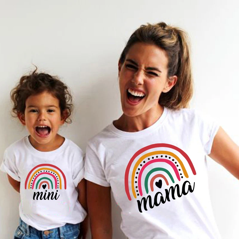 Family look rainbow t shirt mother and daughter matching clothes Mommy and Me Tee-shirt tshirt family matching clothes outfits
Family look rainbow t shirt mother and daughter matching clothes Mommy and Me Tee-shirt tshirt family matching clothes outfits