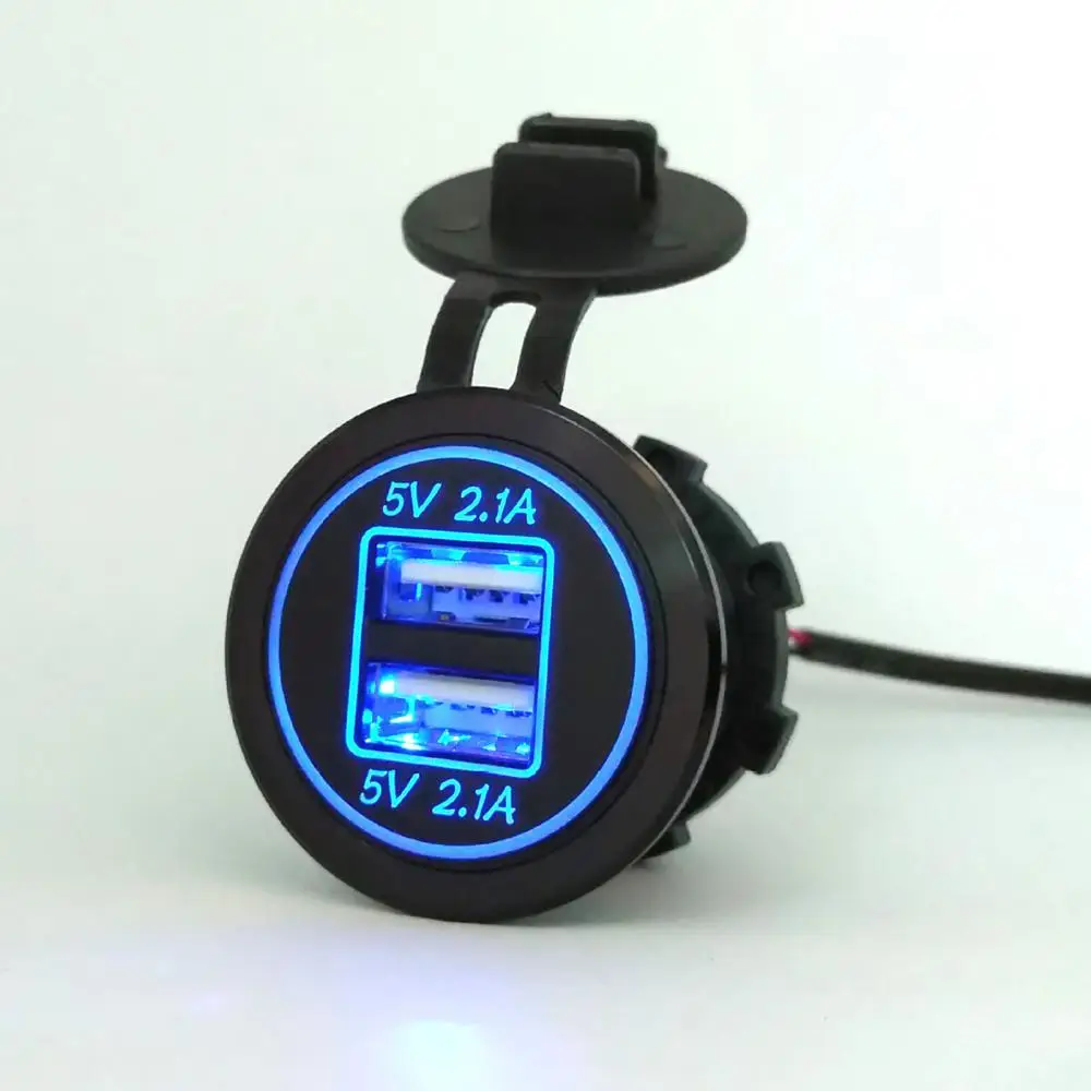 Автомобиль Мотоцикл 12V-24V Dual USB Автомобильное зарядное устройство Порты и разъёмы Зарядное устройство Мощность адаптер для мобильный телефо...
Автомобиль Мотоцикл 12V-24V Dual USB Автомобильное зарядное устройство Порты и разъёмы Зарядное устройство Мощность адаптер для мобильный телефо...