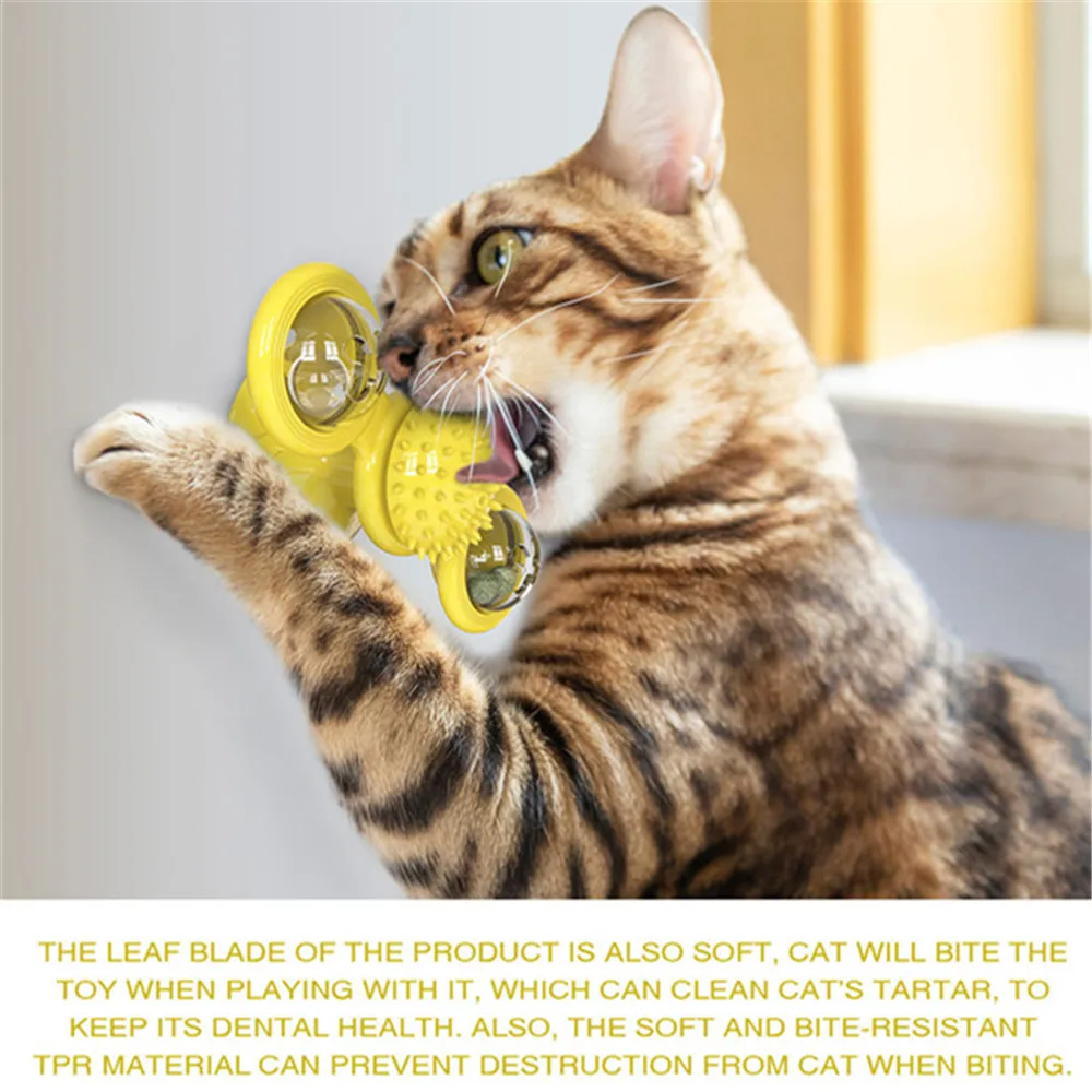 Funny Catnip Window Cat Toy Windmill for Cats Toys Puzzle Training Tool Interactive Cat Toy Ball Plush Kitten Massage Supplies
Funny Catnip Window Cat Toy Windmill for Cats Toys Puzzle Training Tool Interactive Cat Toy Ball Plush Kitten Massage Supplies