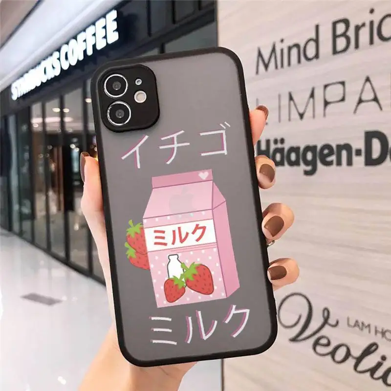 Japanese Strawberry Milk food Phone Cases matte transparent For iphone 7 8 11 12 plus mini x xs xr pro max cover
Japanese Strawberry Milk food Phone Cases matte transparent For iphone 7 8 11 12 plus mini x xs xr pro max cover