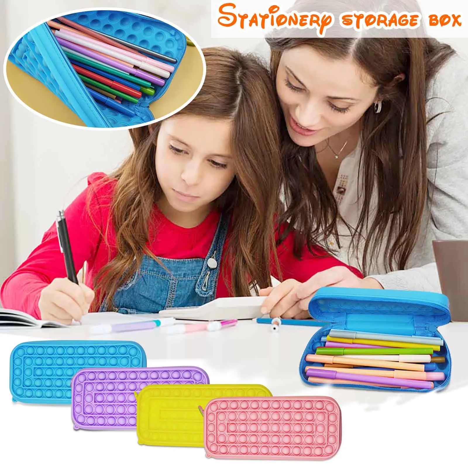 Новинка 2021, креативный силиконовый чехол для карандашей, Детская декомпрессионная игрушка, сумка для хранения канцелярских принадлежносте...
Новинка 2021, креативный силиконовый чехол для карандашей, Детская декомпрессионная игрушка, сумка для хранения канцелярских принадлежносте...