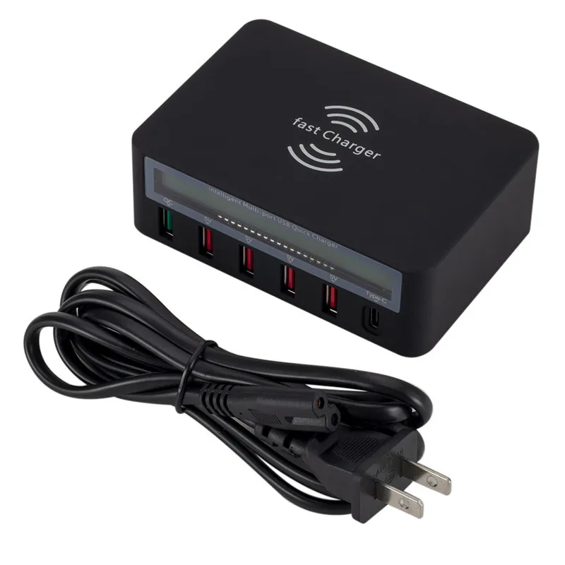 6-port USB Smart Charger Qc3.0 Fast Charging Mobile Phone Universal USB Charging Screen Digital Display for All of Electronics
6-port USB Smart Charger Qc3.0 Fast Charging Mobile Phone Universal USB Charging Screen Digital Display for All of Electronics