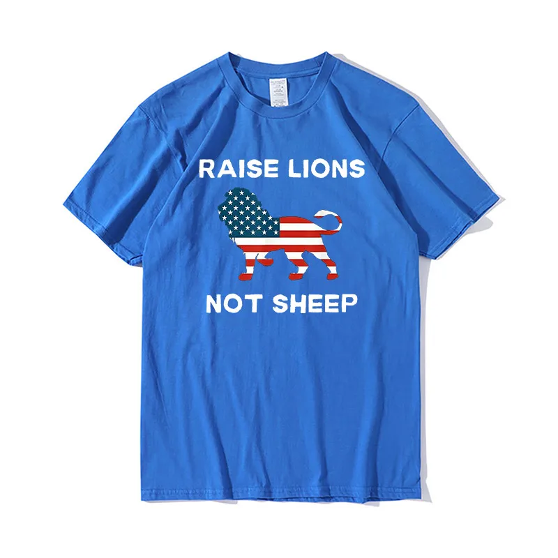 Unisex Short Sleeve T-Shirt Funny Lions Not Sheep Print Short Sleeve Patriotic T Shirt for Men
Unisex Short Sleeve T-Shirt Funny Lions Not Sheep Print Short Sleeve Patriotic T Shirt for Men