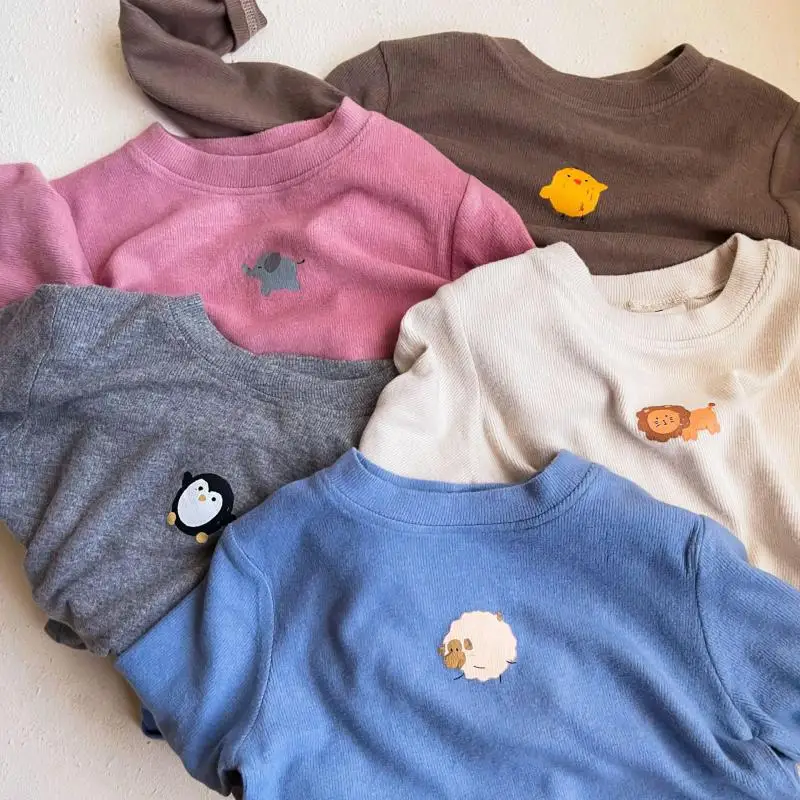 2021 New Children Long Sleeve T Shirts 1-7 Year Boys Cotton Sweatshirt Cute Animal Print T Shirts For Girls Autumn Kids Tops
2021 New Children Long Sleeve T Shirts 1-7 Year Boys Cotton Sweatshirt Cute Animal Print T Shirts For Girls Autumn Kids Tops
