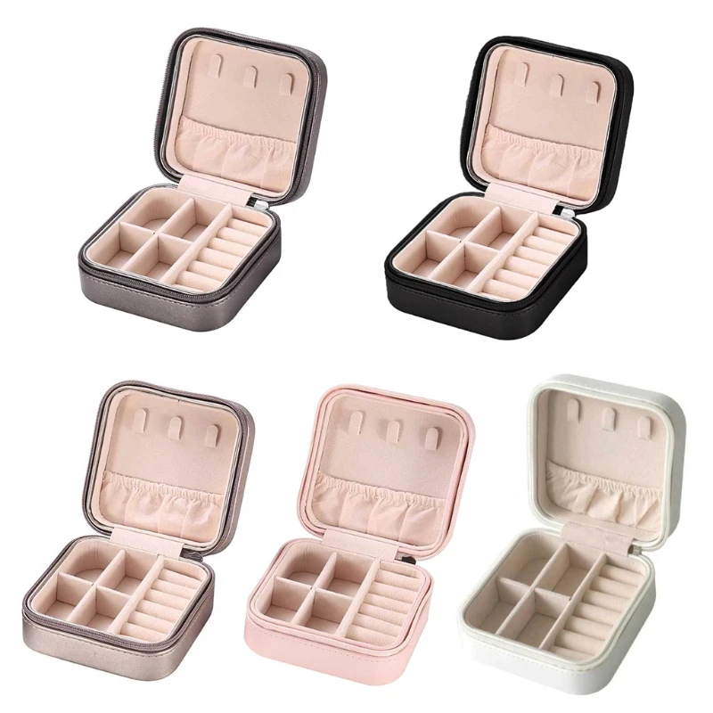 Protable Travel Leather Jewelry Box Organizer Display Earrings Ring Necklace Jewellery Zipper Storage Case Women Girls Gifts
Protable Travel Leather Jewelry Box Organizer Display Earrings Ring Necklace Jewellery Zipper Storage Case Women Girls Gifts