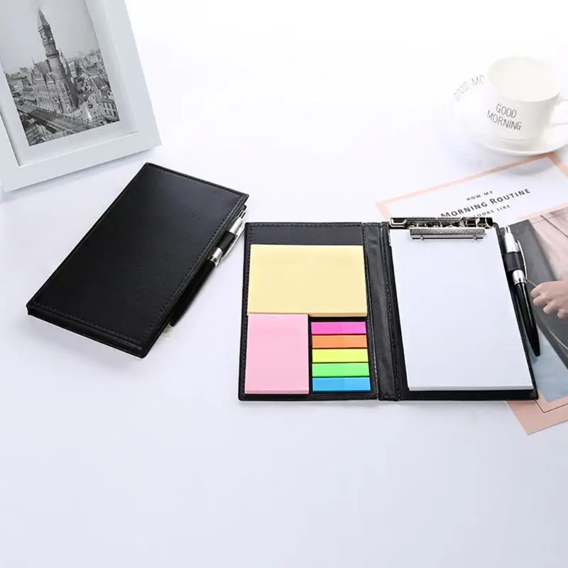 Creative Sticky Notes Notepad Stationery Leather Diary Notebook with Pen Office P9YA
Creative Sticky Notes Notepad Stationery Leather Diary Notebook with Pen Office P9YA