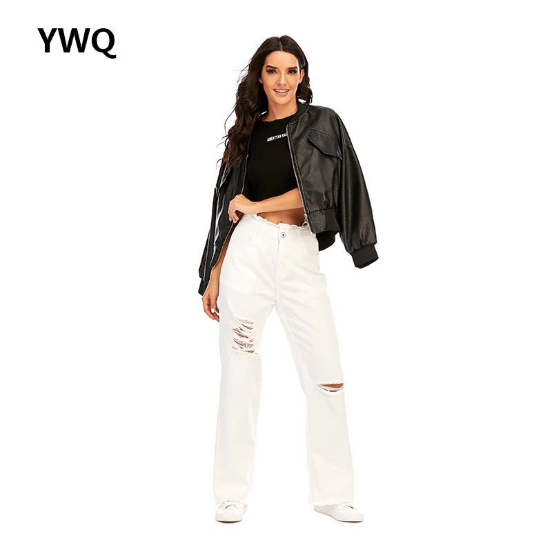 Womens White Pants Fashion Pocket Ripped Women's Jeans Streetwear High Waist Jeans Vintage Straight Harajuku Denim Cargo Pants
Womens White Pants Fashion Pocket Ripped Women's Jeans Streetwear High Waist Jeans Vintage Straight Harajuku Denim Cargo Pants
