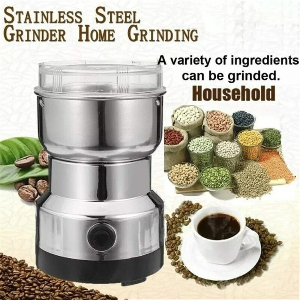 Electric Coffee Grinder Nuts Beans Spices Blender Grains Grinder Machine Multifunctional Coffe Chopper Blades Home Kitchen Tools
Electric Coffee Grinder Nuts Beans Spices Blender Grains Grinder Machine Multifunctional Coffe Chopper Blades Home Kitchen Tools